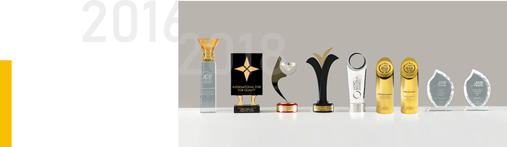 Brand of The Year 2016-2018 World Branding Awards|2016-2018连续三年被世界品牌|论坛 WBF评为年度最佳品牌奖